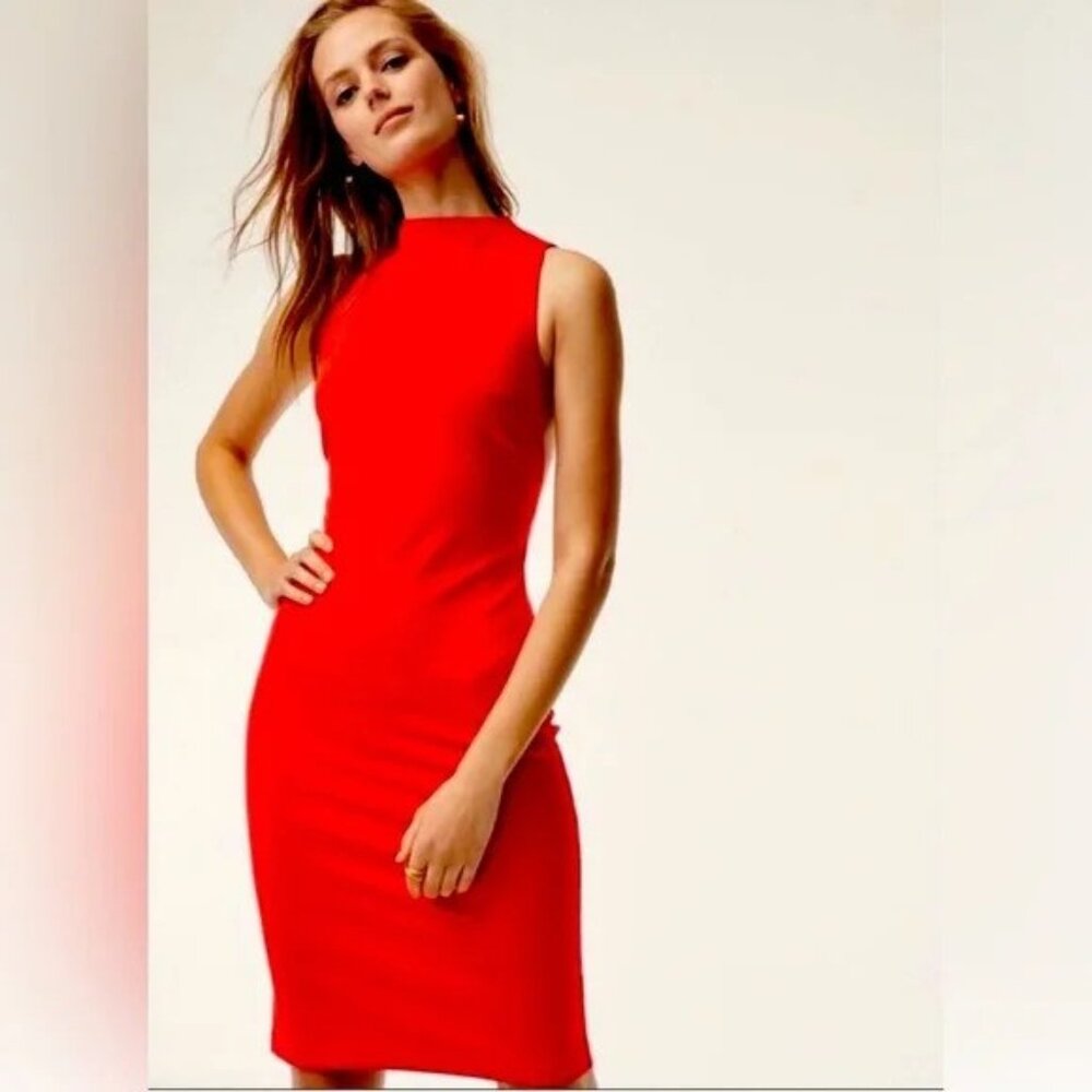 Aritzia Babaton Red Sleeveless Cocktail Dress | Size 8